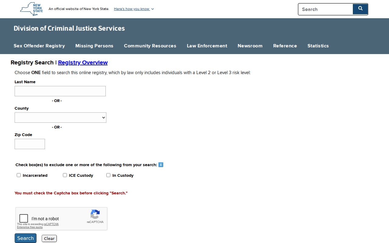 Erie County resident lookup New York public registry search choices